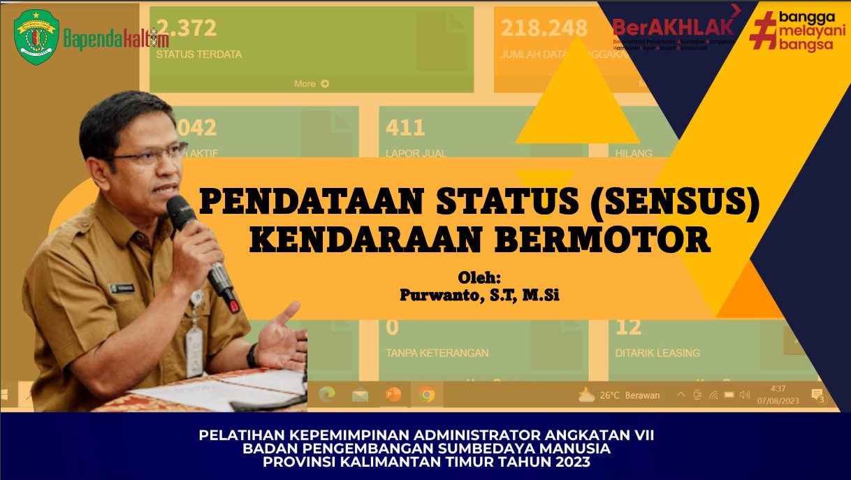 PENDATAAN STATUS (SENSUS) KENDARAAN BERMOTOR